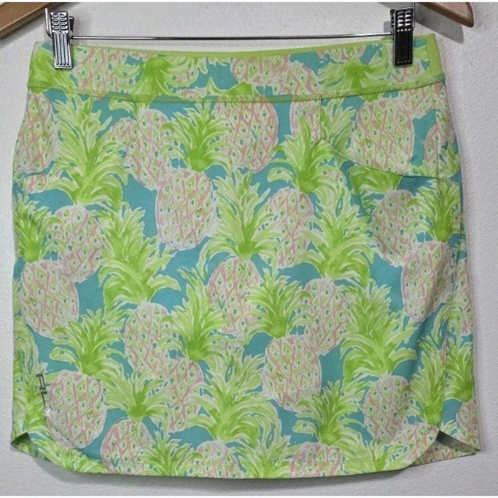 NEW Ralph Lauren‎ RLX Performance Stretch Golf Tennis Skort S Green Pink